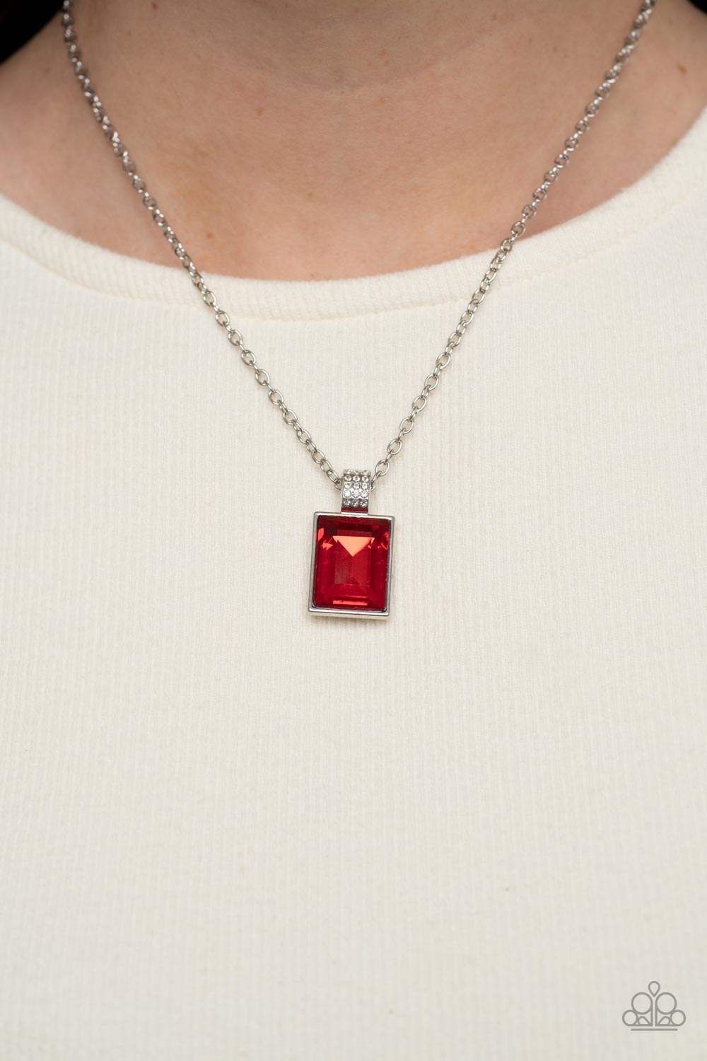 Understated Dazzle - Red - Paparazzi - Dtye Embellishing Boutique
