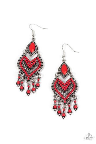 Dearly Debonair - Red - Paparazzi - Dtye Embellishing Boutique