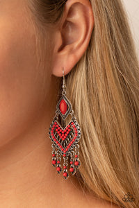 Dearly Debonair - Red - Paparazzi - Dtye Embellishing Boutique