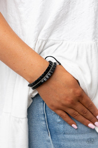 Hard to PLEATS - Black - Paparazzi - Dtye Embellishing Boutique