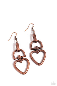 Padlock Your Heart - Copper - Paparazzi