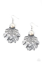 Load image into Gallery viewer, A Bit On The Wildside - White - Paparazzi Earrings
