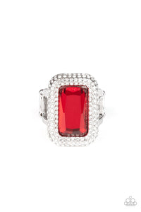 A Grand STATEMENT-MAKER - Red - Paparazzi Ring