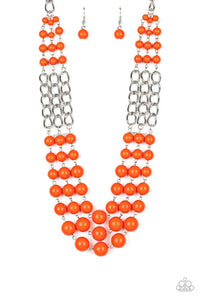 A La Vogue - Orange - Paparazzi Necklace