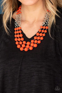 A La Vogue - Orange - Paparazzi Necklace