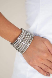 A Wait-and-SEQUIN Attitude - Silver - Paparazzi Bracelet