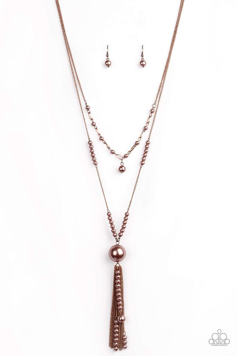 Abstract Elegance - Copper - Paparazzi Necklace
