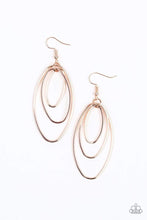 Load image into Gallery viewer, All OVAL The Place - Rose Gold - Paparazzi Earrings