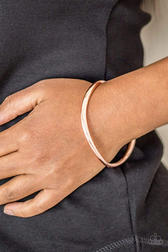 Awesomely Asymmetrical - Copper - Paparazzi Bracelet