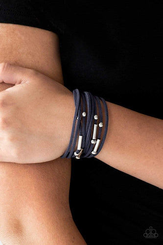 Back To BACKPACKER - Blue - Paparazzi Bracelet