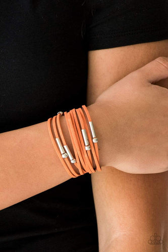 Back To BACKPACKER - Orange - Paparazzi Bracelet