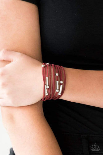 Back To BACKPACKER - Red - Paparazzi Bracelet