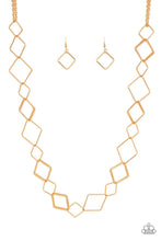 Load image into Gallery viewer, Backed Into A Corner - Gold - Paparazzi Necklace