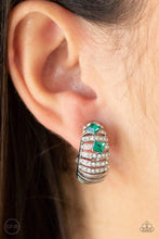 Load image into Gallery viewer, Bank Tank - Green - Paparazzi Earrings