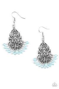 BAROQUE The Bank - Blue - Paparazzi Earrings