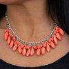 Bead Binge - Orange - Paparrazzi Necklace
