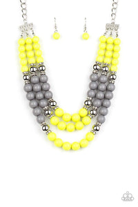 BEAD Your Own Drum - Yellow - Paparazzi Necklace