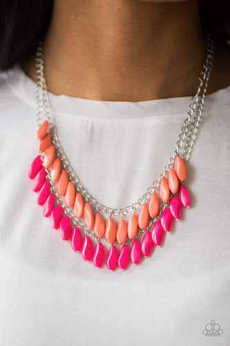Beaded Boardwalk - Pink - Paparazzi Necklace