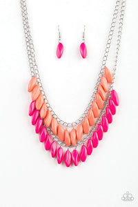 Beaded Boardwalk - Pink - Paparazzi Necklace