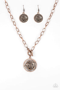 Beautifully Belle - Copper - Paparazzi Necklace