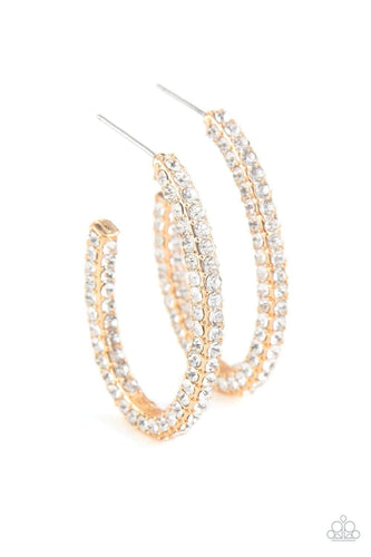 Big Winner - Gold - Paparazzi Earrings