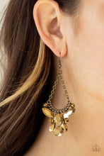 Load image into Gallery viewer, Bling Bouquets - Brass - Paparazzi Earrings