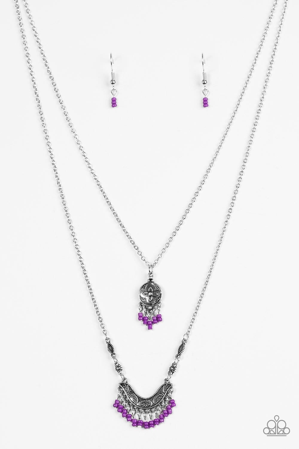 Bohemian Belle - Purple - Paparazzi Necklace