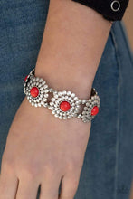 Load image into Gallery viewer, Bountiful Blossoms - Red - Paparazzi Bracelets