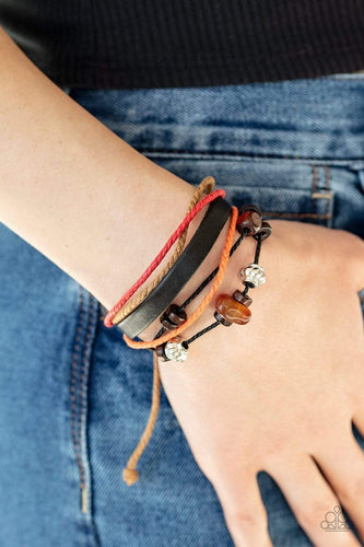 Breaking Ground - Orange - Paparazzi Bracelet