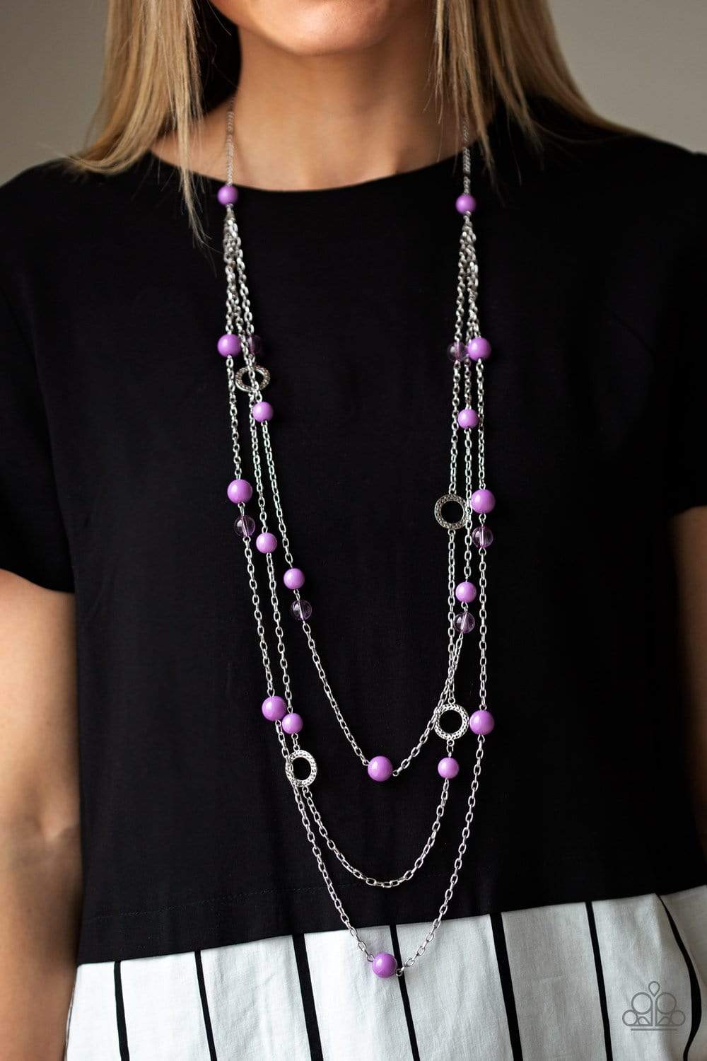 Brilliant Bliss - Purple -Paparazzi Necklace