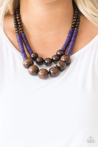 Cancun Cast Away - Purple - Paparazzi Necklace