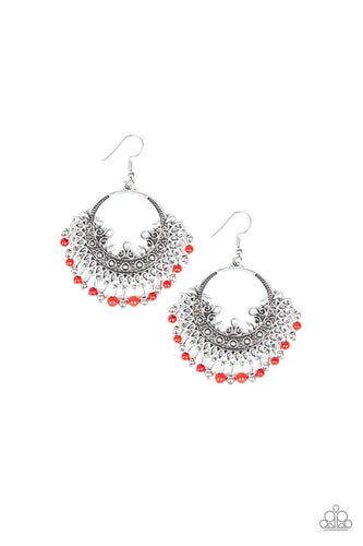 Canyonlands Celebration - Red - Paparazzi Earrings