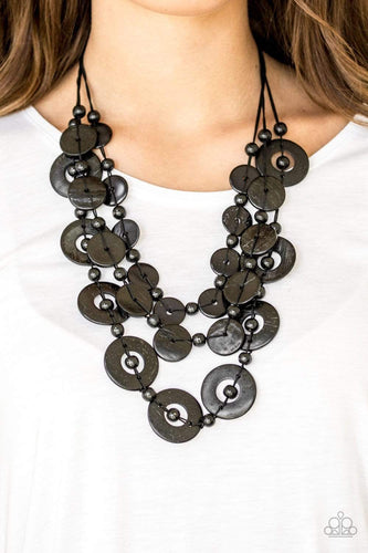 Catalina Coastin - Black - Paparazzi Necklace