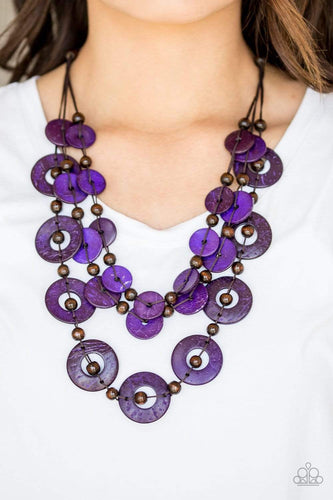 Catalina Coastin - Purple _ Paparazzi Necklace