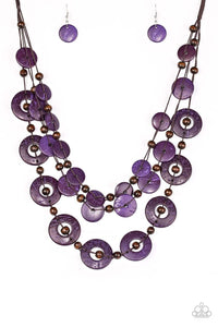 Catalina Coastin - Purple _ Paparazzi Necklace