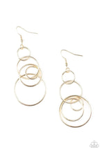 Load image into Gallery viewer, Chic Circles - Gold - Paparazzi Earrings