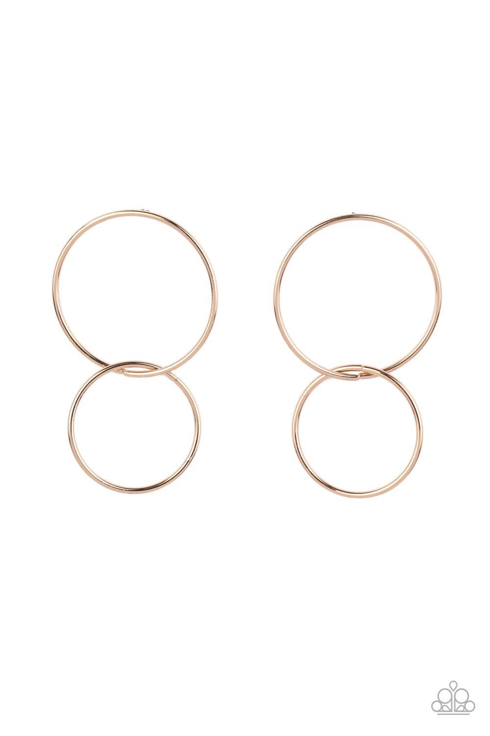City Simplicity - Gold - Paparazzi Earrings