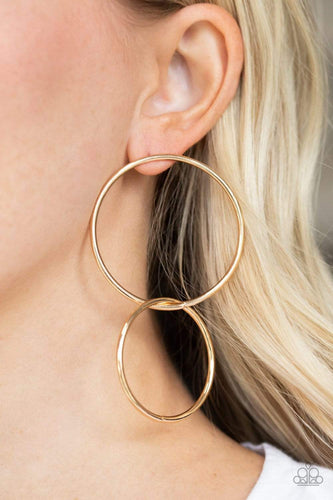 City Simplicity - Gold - Paparazzi Earrings