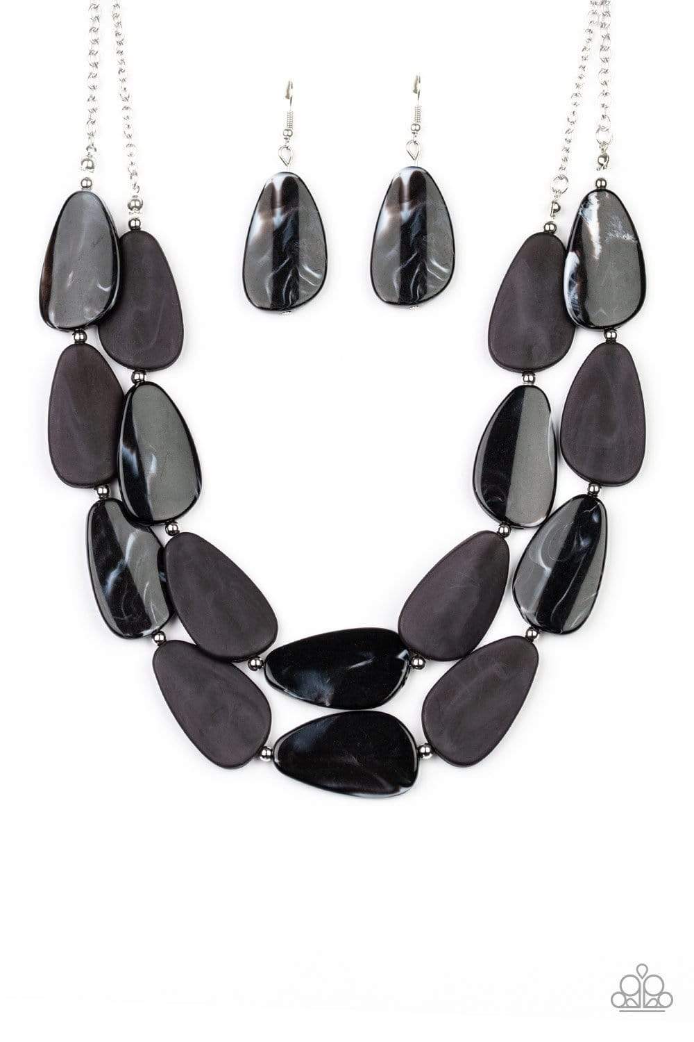 Colorfully Calming - Black - Paparazzi Necklace