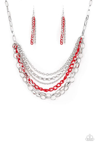 (Coming Soon) Color Bomb - Red - Paparazzi Necklace