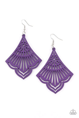 (Coming Soon) Eastern Escape - Purple - Paparazzi Earrings