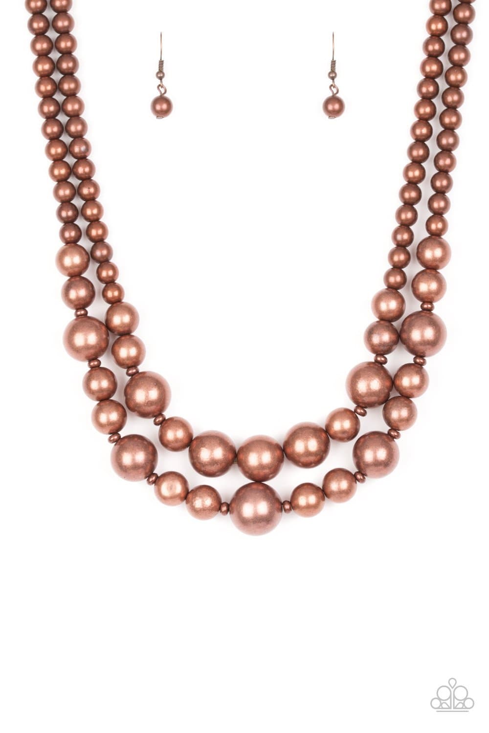 (Coming Soon) I Double Dare You - Copper - Paparazzi Necklace