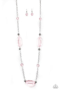 Crystal Charm - Pink Necklace