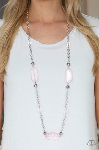 Crystal Charm - Pink Necklace