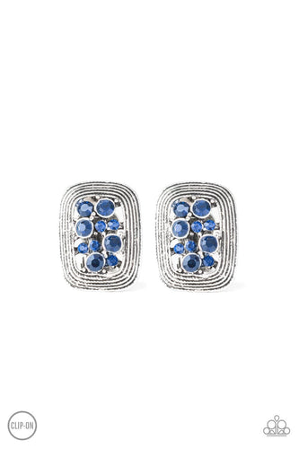 Darling Dazzle - Blue - Paparazzi Earrings