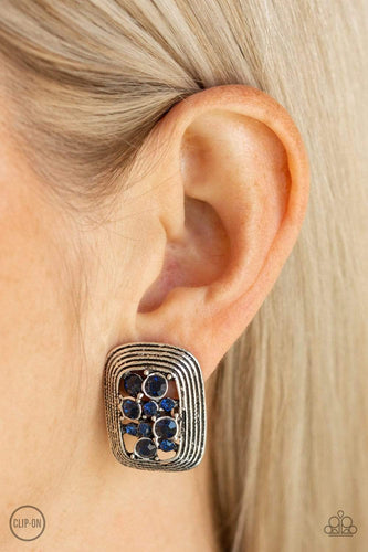 Darling Dazzle - Blue - Paparazzi Earrings