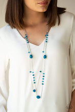 Load image into Gallery viewer, Dazzle The Crowd - Blue - Paparazzi Necklace