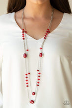 Load image into Gallery viewer, Dazzle The Crowd - Red - Paparazzi Necklace
