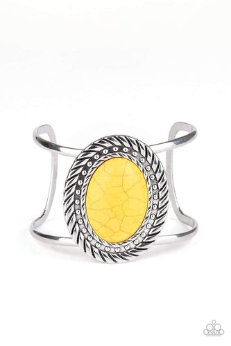 Desert Aura - Yellow - Paparazzi Bracelet