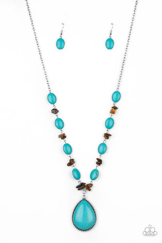 Desert Diva - Blue - Paparazzi Necklace